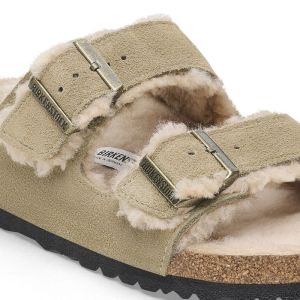 ARIZONA SHEARLING SUEDE FUR TAUPE