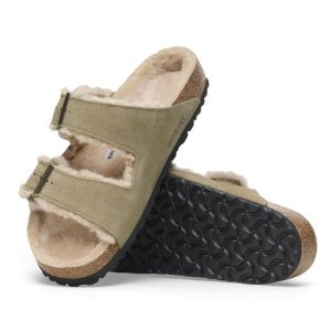 ARIZONA SHEARLING SUEDE FUR TAUPE