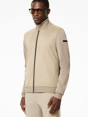 NABUCCO FULL ZIP SOFT KNIT 87 TABACCO